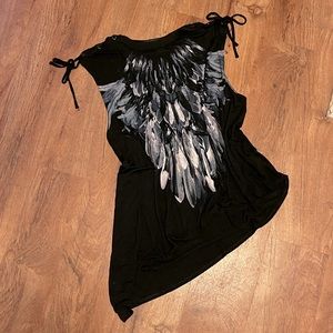 Asymmetrical hem tank top